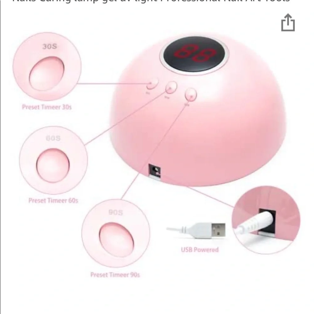 UV LED Nail Lamp Cure Gel Nails - Picture 3 of 4